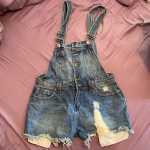 Overall Shorts